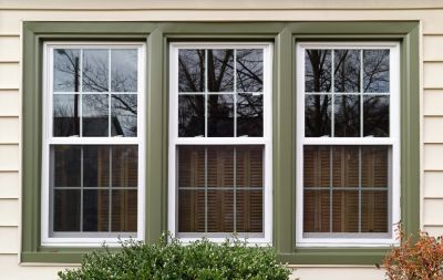 New Double-Hung Windows on Home
